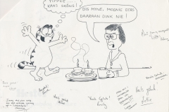 1991 birthday card for a Garfield and muffin lover