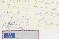 1960 First letter with an explanatory drawing